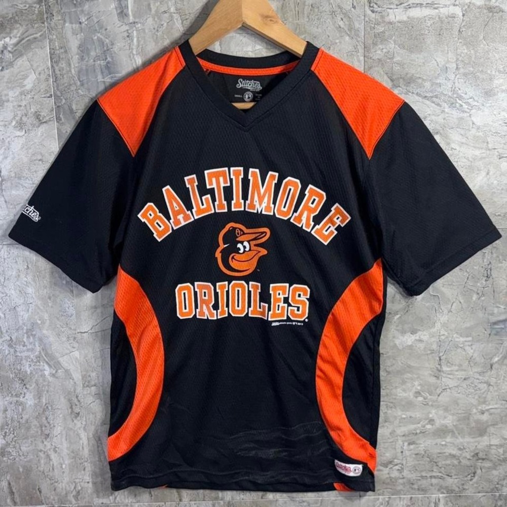 Men's Baltimore Orioles S Jersey Shirt Athletic (Black) Stitches Jersey MLB